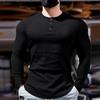 INCERUN Мужские повседневные облегающие топы с круглым вырезом и длинным рукавом в рубчик, футболки, майки