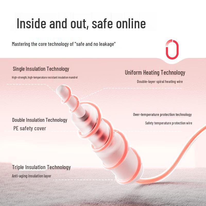 Радужное двойное электрическое одеяло