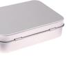 1Pc Frosted Household Iron Storage Box Metal Box Tin Plated Container Empty Hinged Lid Small Empty Storage Box