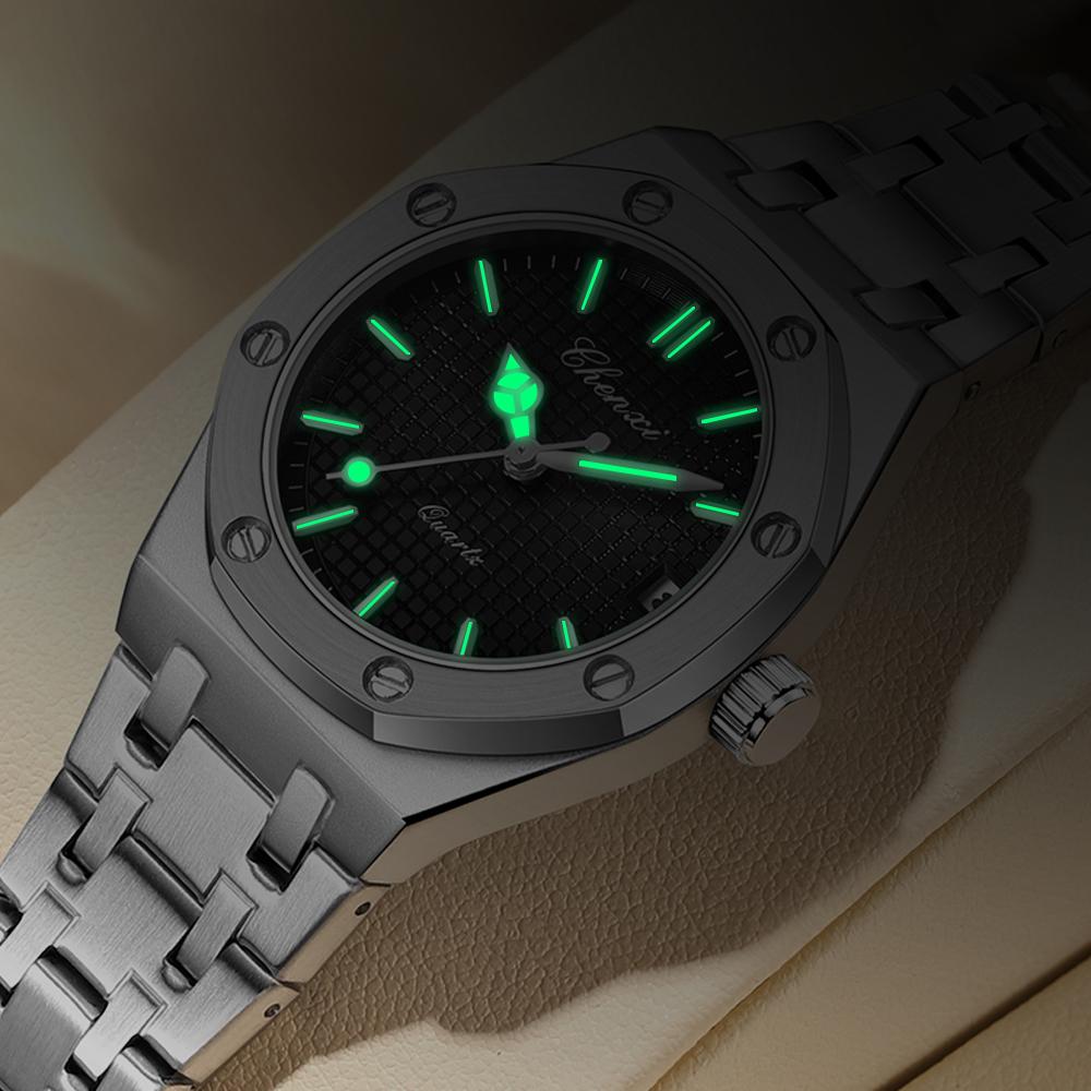 Chenxi Top Luxury Quartz Watch for Women Elegant Stainless Steel Watch Luminous Waterproof Date Wristwatch Ladies Dress Watch