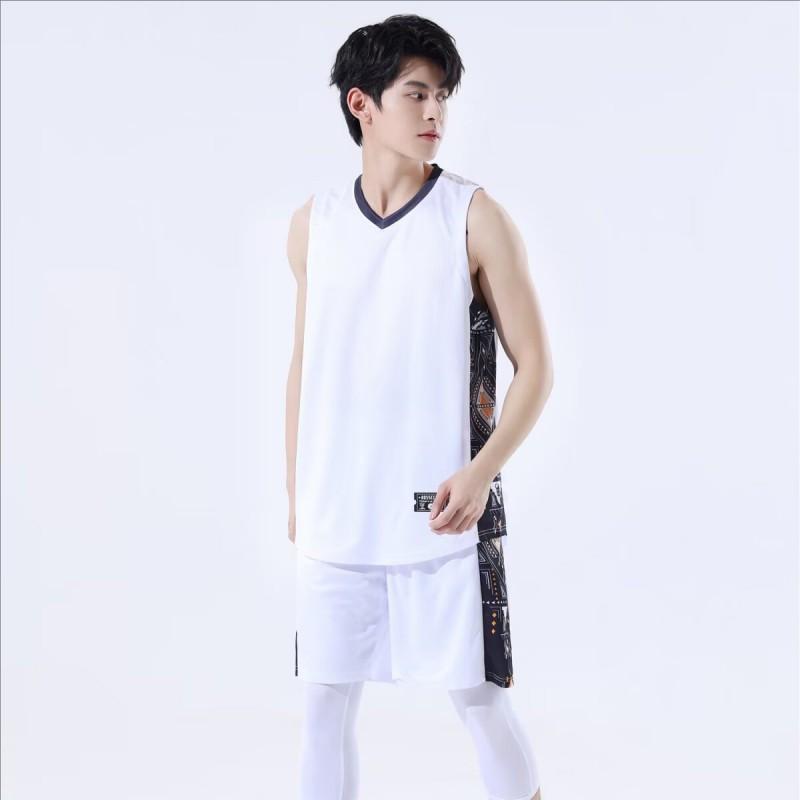 Mens Basketball Uniform Set Quick Dry Sportswear Training Competition Youth Adult Team Wear