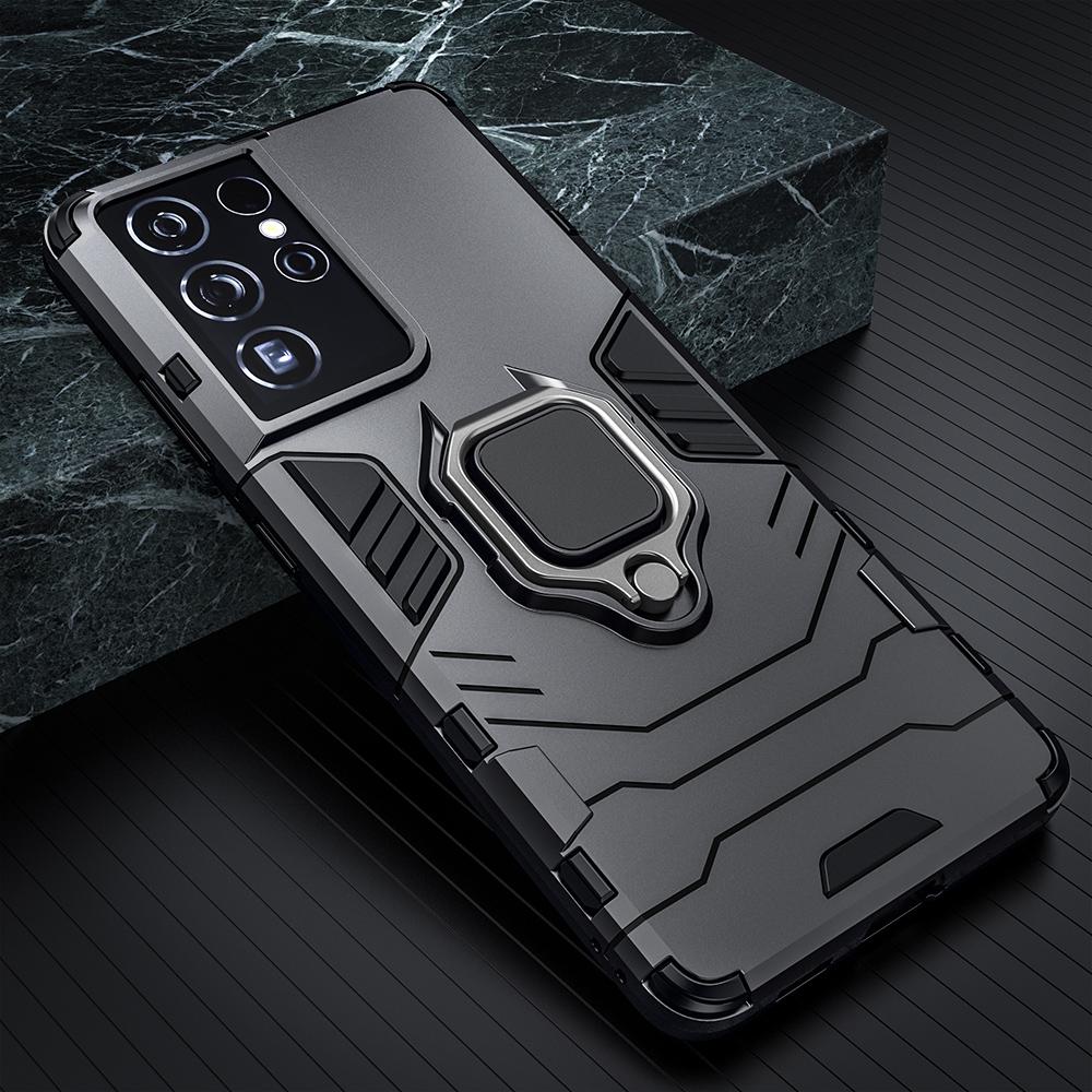 Металлический кронштейн 360° Чехлы для телефона Samsung Galaxy S25 S24 S23 S22 S21 S20 Ultra Plus FE Кольцо Автомобильный Магнитный Жесткий Поликарбонатный Чехол