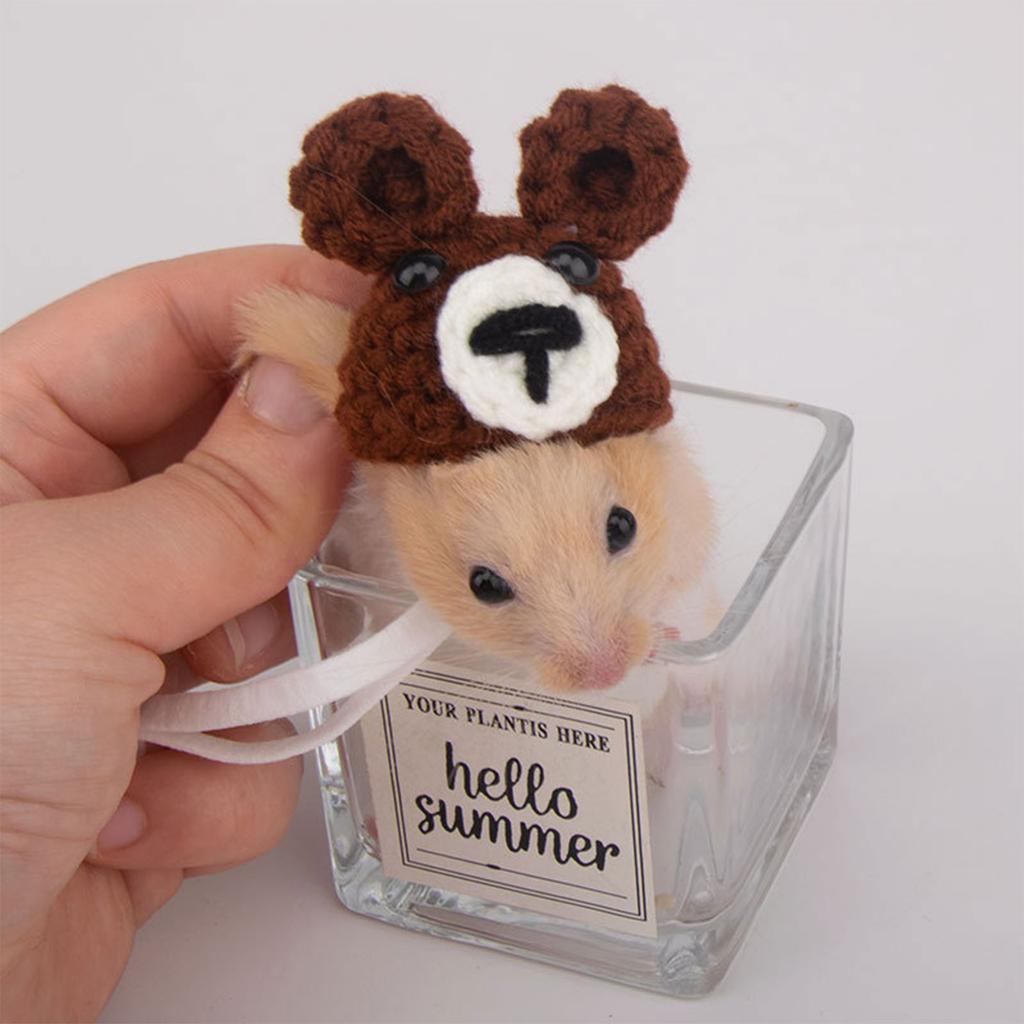 Вязаная крючком шапка-головной убор в виде морковки для хомяка, фестивальный подарок, ручная работа, реквизит для костюма, радужная шапка-морковка, головной убор