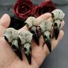 2 шт. 28*60 мм 3D Череп Ворона Мужской Кулон-ожерелье с черепом Сорока Готический Хэллоуин Подарок Череп птицы Ручная работа Ювелирные аксессуары