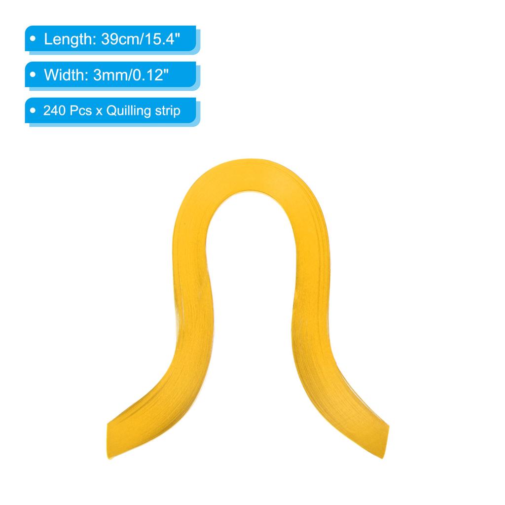Uxcell Набор бумаги для квиллинга 240 полосок 39 см Смешанный цвет DIY Украшение Подарок Крафт-бумага 3 мм Оригами Крафт DIY Инструменты для квиллинга