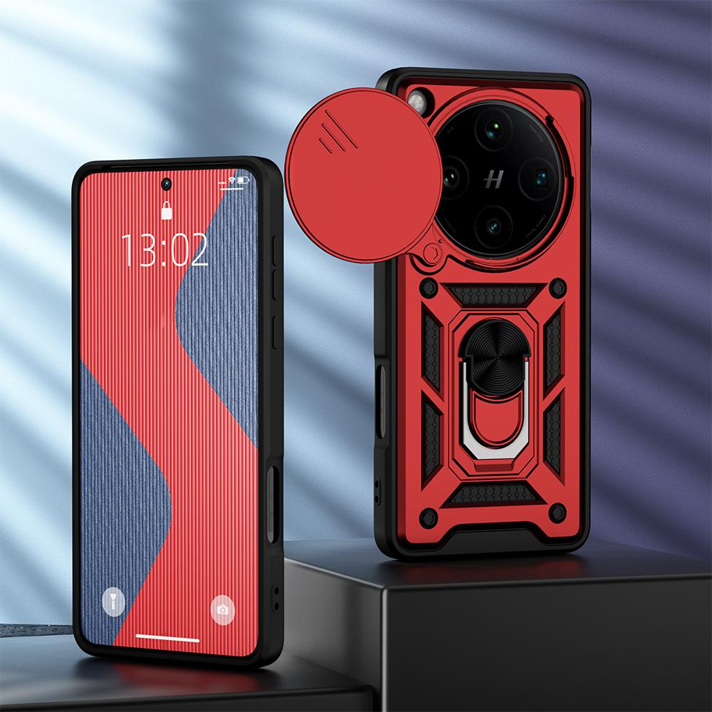 KEYSION Противоударный защитный чехол для OPPO Find X8 Pro 5G Slide Camera Защитное кольцо Подставка для телефона Задняя крышка для OPPO Find X8 Pro