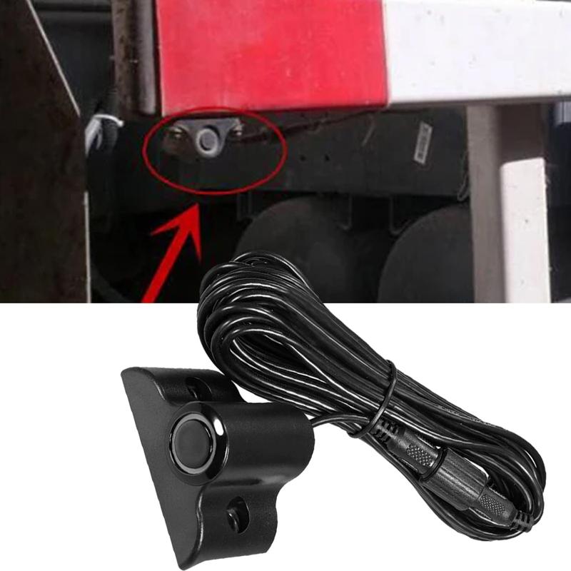 Car LED Display + 4 Backup Radar Reversing Parking Sensor Parktronic Kit for Truck Van Pickups Campar RV Lorry Trailer Detector