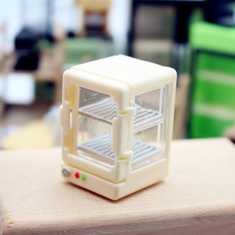 Миниатюрный симулятор, витрина для продуктов питания, шкаф для завтрака, модель кукольного домика, игрушечные аксессуары