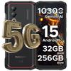 Doogee Прочный смартфон Blade20 Turbo 5G, 32 ГБ+256 ГБ и Gemini AI, Android 15, 10300 мАч/ 33 Вт, 50 МП, 6,6" HD+ 90 Гц, 3 слота для карт/ WIFI6/GPS/NFC - Черный