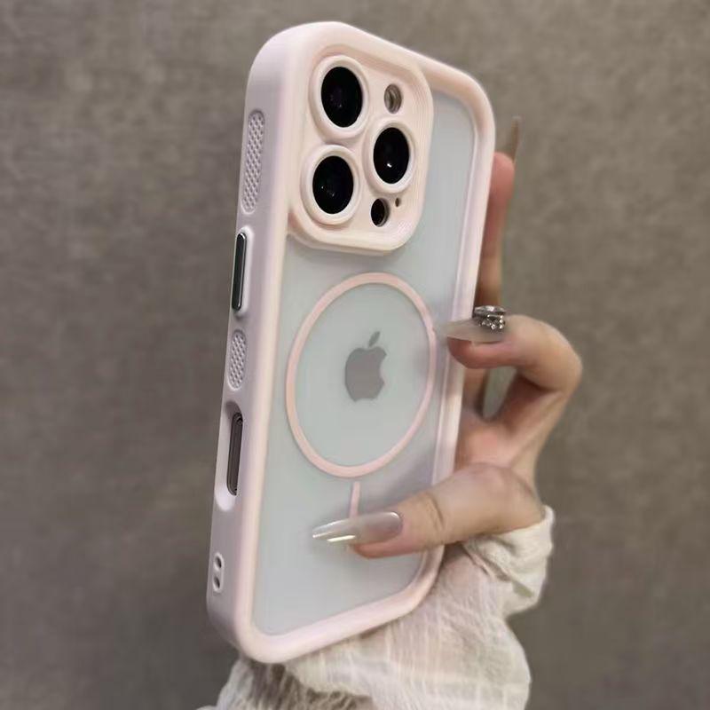 Роскошный матовый прозрачный чехол Magsafe для iPhone 17 16 15 14 Plus 13 12 Pro Max 11 17Air, магнитный противоударный бампер