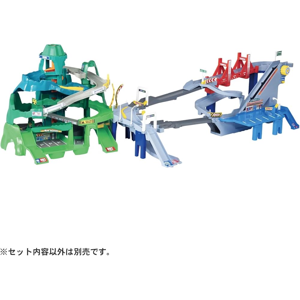 Takara Tomy Интерактивная скоростная дорога с расширяющимся курсом, 2-в-1