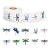 500/roll Colored Dragonfly Roll Sticker Cute Animal Children DIY Skateboard Suitcase Roll Sticker