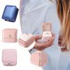 Ring Box Proposal Ring Boxes Couple Engagement Jewelry Gift Box Case PU Leather Ring Earrings Jewelry Display For Wedding