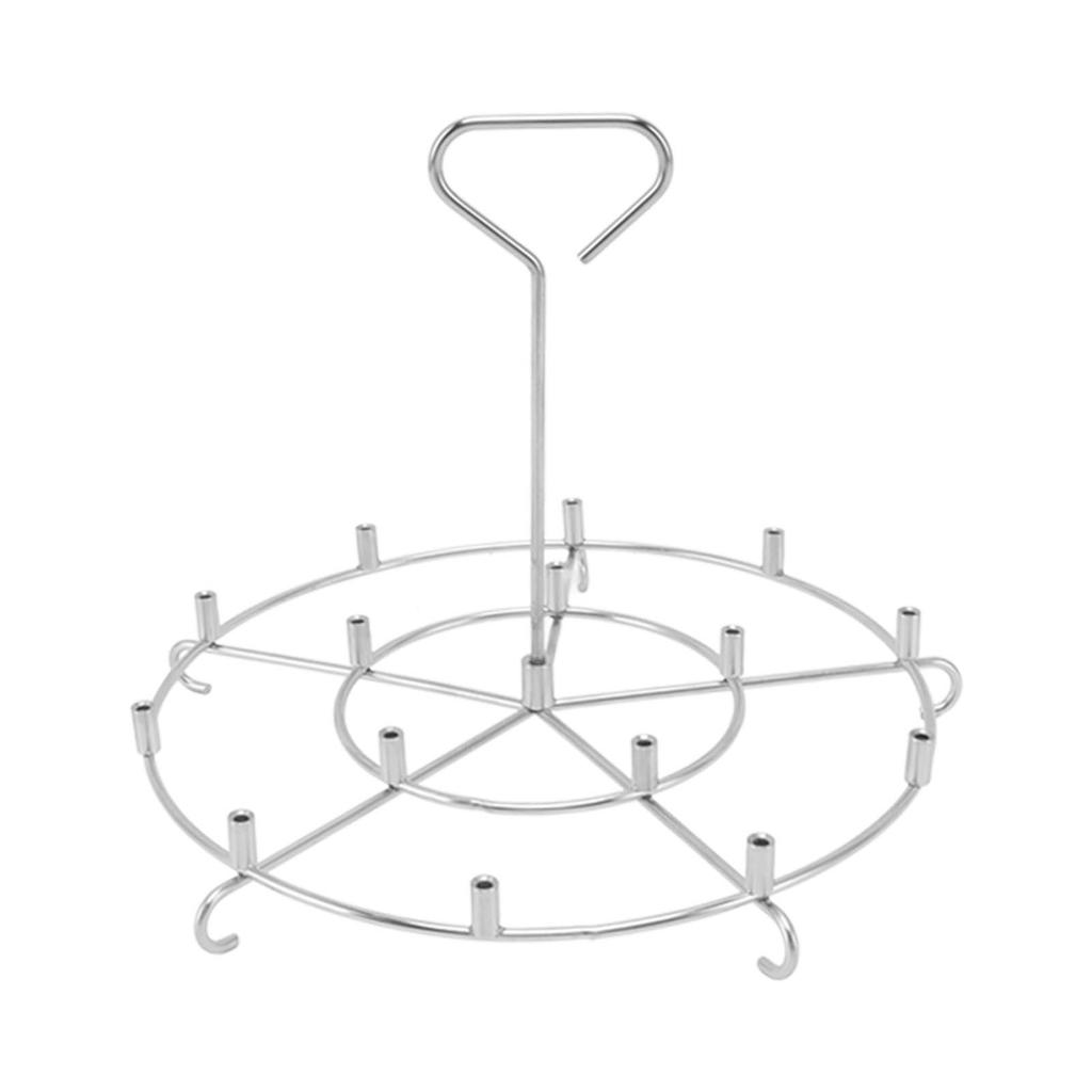 Skewer Stand Racks Stainless Steel Grilling Skewer Stand for Ninja Foodi Fryer 8QT