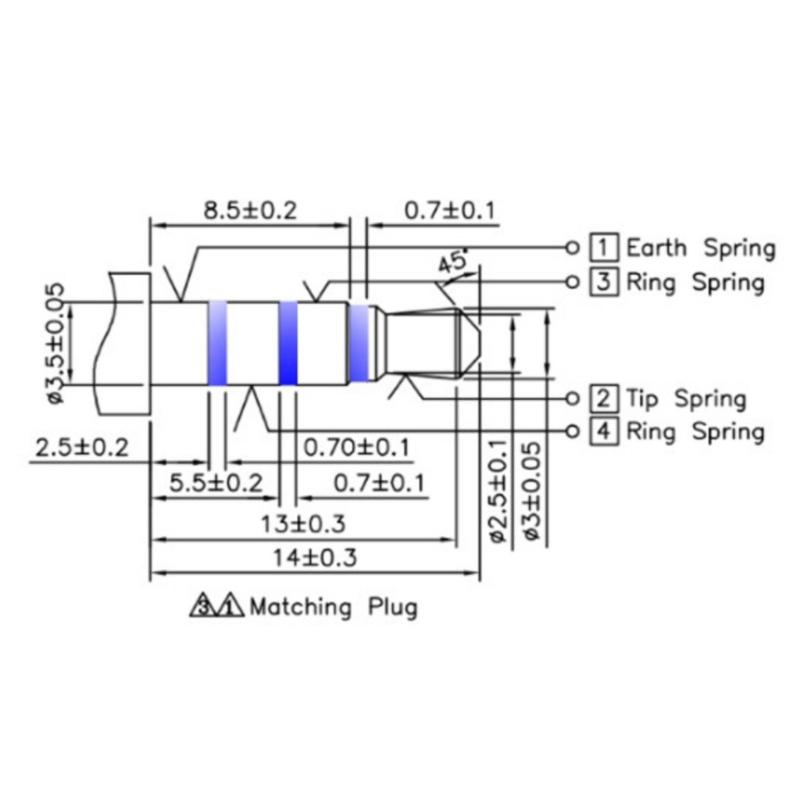 3.5mm TRRS Breakouts Module Headphones Video Audios Jacks Microphone Input For Microcontroller Integration