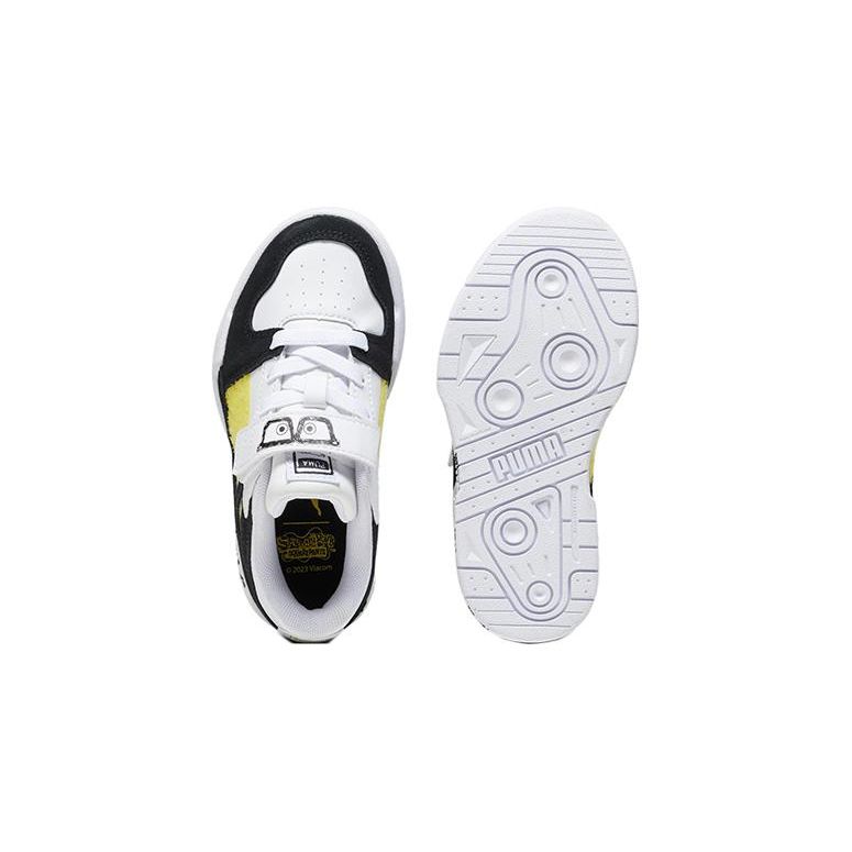 Puma SpongeBob SquarePants X Slipstream Little Kid SpongeBobs Glasses Kids Sneakers White Black 393894-01