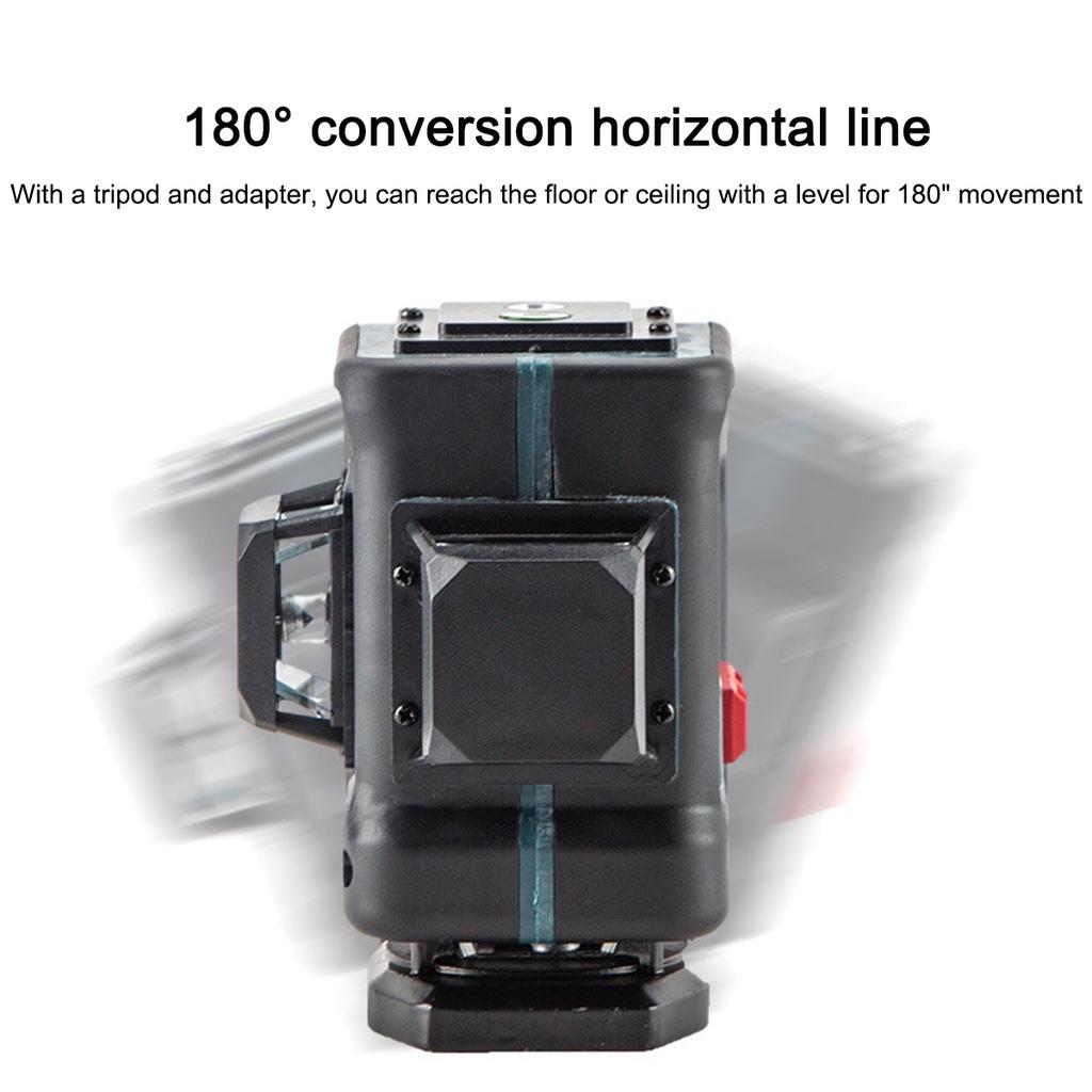 16-линейный 4D зеленый лазерный уровень, автоматическое самовыравнивание, 360 горизонтальных и вертикальных перекрестных линий, беспроводной пульт дистанционного управления, мощный зеленый лазерный измеритель