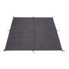 Напольное покрытие BUNDOK для 2 человек для кемпинга, пешего туризма, водостойкость 5000 мм, совместимо с Solo Base Solo Tipi 1, черное, 190x190 см и BD-529