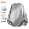 JEEP Men's Fleece Raglan Round Neck Sweatshirt