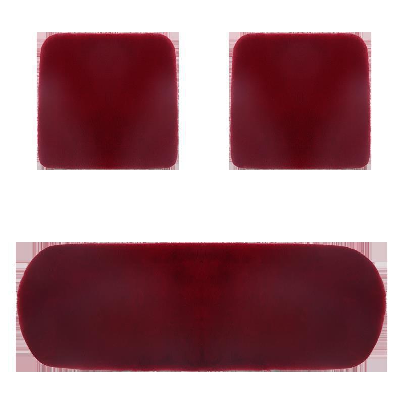 Универсальный плюшевый шерстяной комплект подушек для сидений автомобиля для Dongfeng Nissan Livina - Зимний теплый, трехкомпонентный