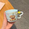 Керамическая Мультяшная Кружка для Кофе с Крышкой - Идеальный Подарок для Пары и Сувенир