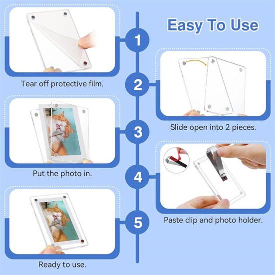 Автомобильный козырек фоторамка прозрачный акриловый держатель для фото на прищепке рамка для фото для салона автомобиля подходит для большинства козырьков для детских семейных фото памятный сувенир для пары