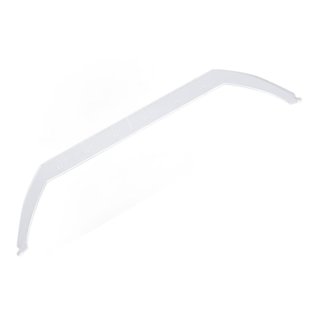 Eyebrow Line Marker Ruler with Scale Bendable Transparent Eyebrow Drawing Marking Ruler