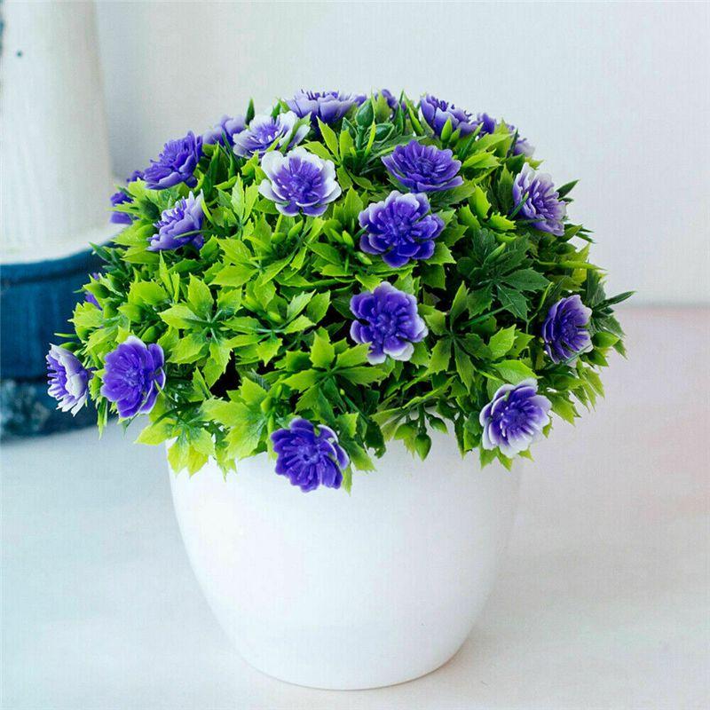 Реалистичные искусственные цветы в горшке для домашнего и уличного садового декора