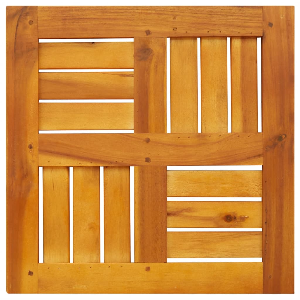 Table Top 40x40x2 cm Square Solid Acacia Wood