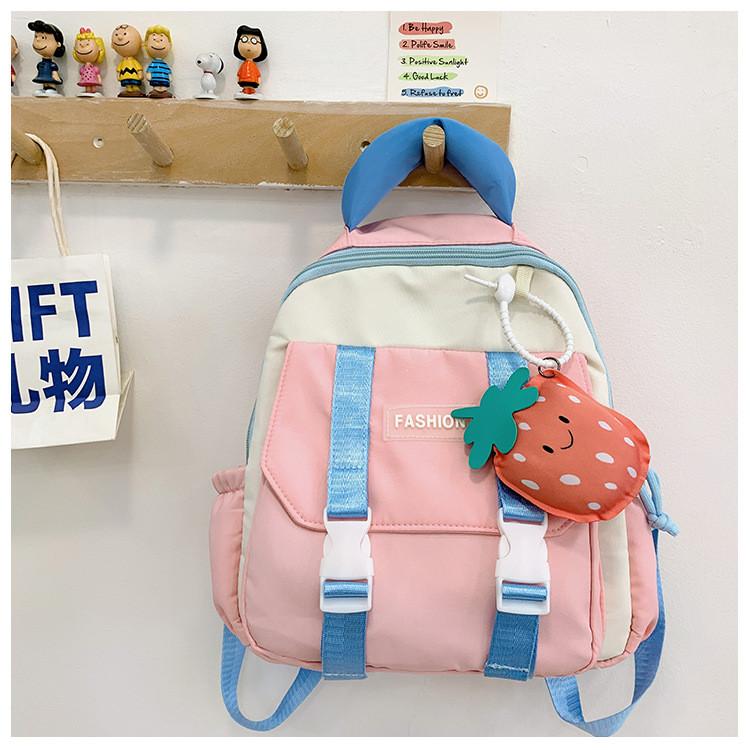 Trendy Cute Dual Shoulder Backpack For Boys And Girls In Bright Colors Perfect For School