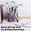 15 Pack Golf Ballpoint Pens with Black Gel Ink 6.2 Inch Novelty Golf Club Pattern Design for Students Colleagues Office Writing Supplies Creative
