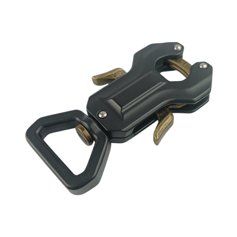 Dog Leash Clasp Swivel Frog Clip Quick Release Locking Buckle Sturdy Metal for Dog Collar Leash Linking Outdoor Use