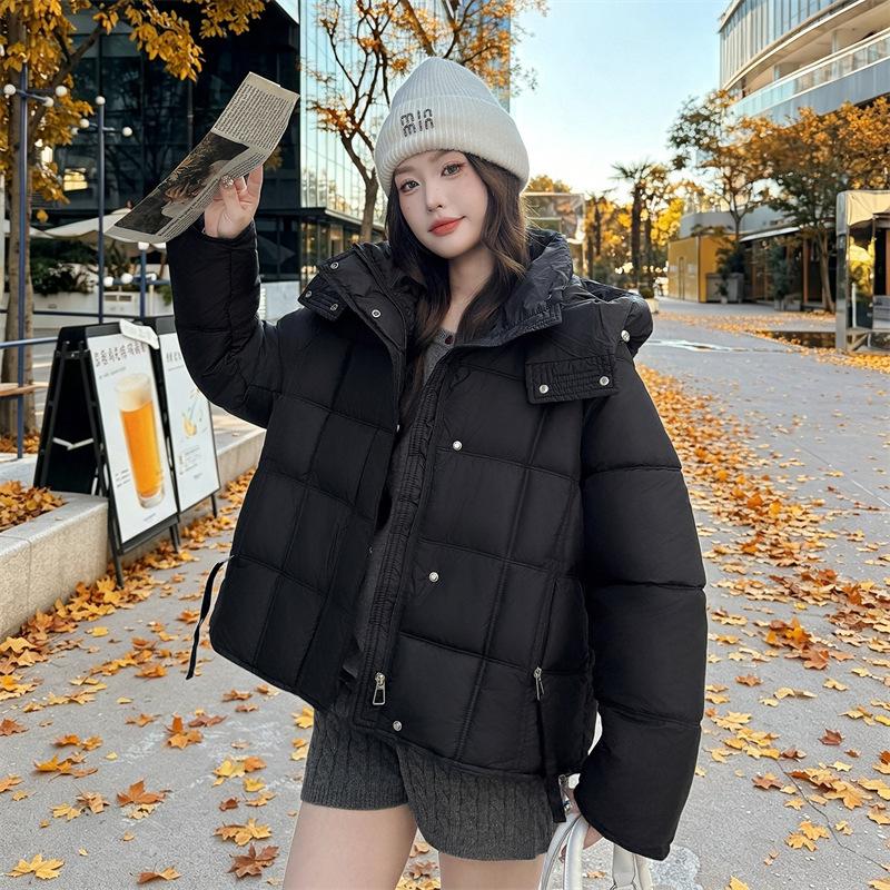 Women's cotton-padded clothes winter new hooded casual loose bread clothes puffs fashion thickened warm jacket