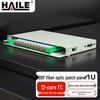 HAILE 12-портовый многомодовый 10G ODF Оптический распределительный щит, FC Полностью укомплектованный, 12-волоконный, 1U, 19-дюймовый.