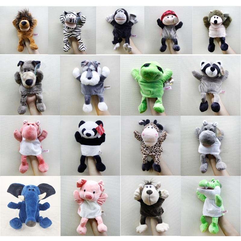 Interactive Animal Plush Toys Cartoon Hand Puppets For Early Learning