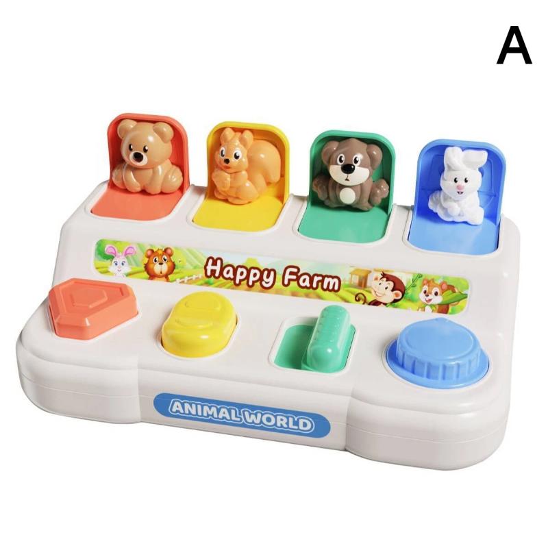 Интерактивные игрушки для малышей, животные, развивающие игрушки, раннее образование, сенсорная игрушка, безопасная для детей 1-3 лет, подарок на праздник