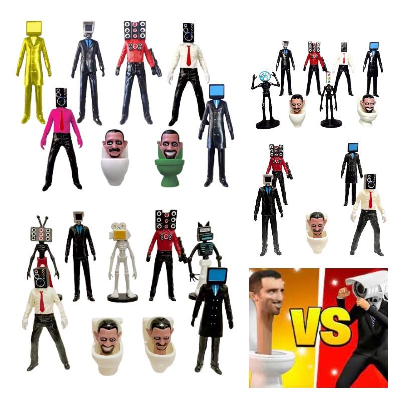 Высококачественный ПВХ 2,5-4,5 дюйма Туалетный Человек против Человека-Наблюдателя Фигурка Модель Украшение