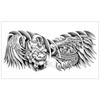 Semi-Permanent Temporary Tattoo Stickers Long Lasting Dragon Head Chest Stickers  Men