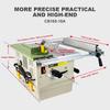Dust-Free Woodworking Table Saw, 45°/90° Angle Adjustment, Anti-Dust & Low Noise for Flooring/Furniture/DIY