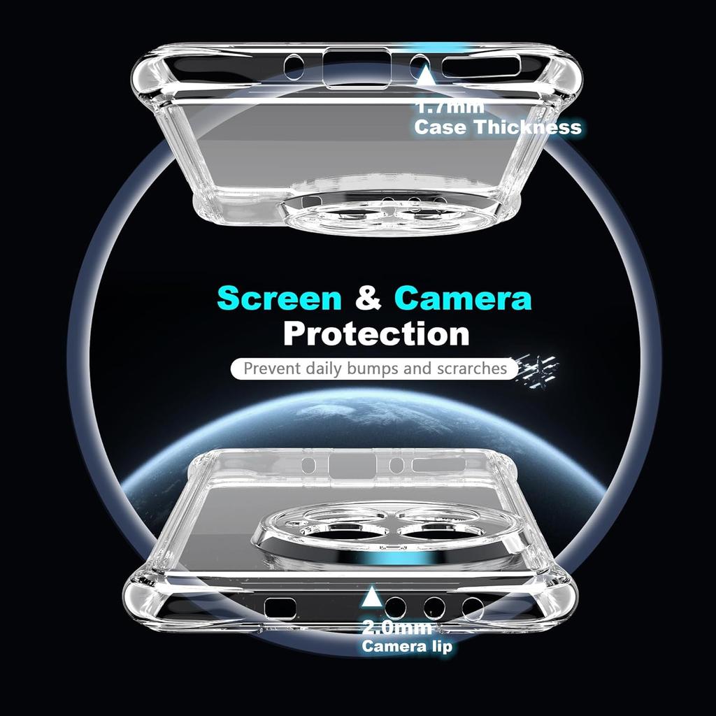 Shockproof Clear TPU Phone Case Bumper Cover For Oneplus 13 One Plus 12 11 10 Pro 9 9R 8 8T 7 7T Anti-Scratch Protective Slim Thin Crystal Accessories