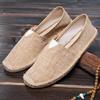 Linen Breathable Casual Flats Shoes Mens Espadrilles Loafers Fashion Boy Canvas Shoes Fisherman Driving Footwear
