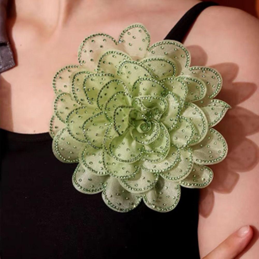 3D большой тканевый цветочный патч многослойная одежда аппликации нашивка на одежду украшение одежды