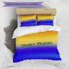 3PC Custom Name Gradient Background Bedding Set Duvet Cover Closure Includes 1 Duvet Cover & 2 Pillowcases for Bedroom