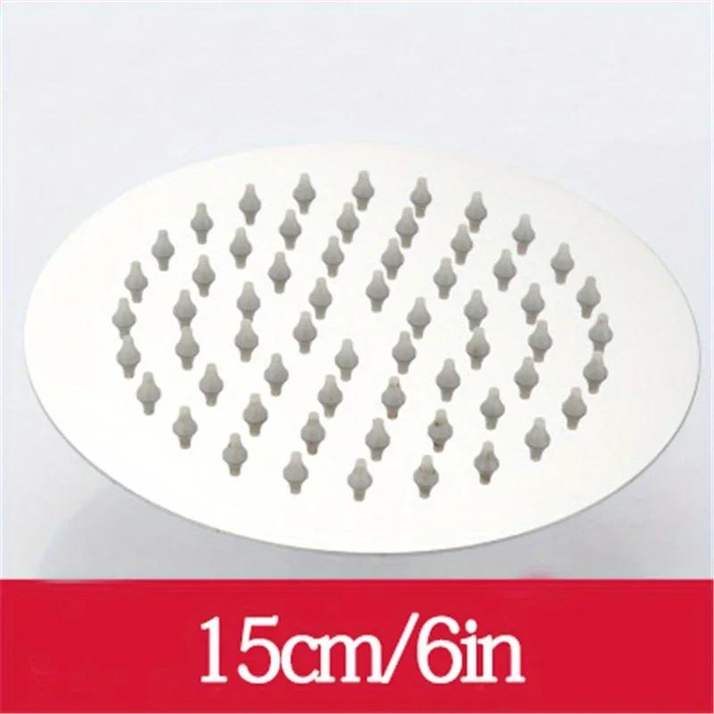 Душевая лейка Ультратонкая Под давлением Водопадный Дождевой душ Аксессуары для ванной комнаты Нержавеющая сталь Верхний распылитель