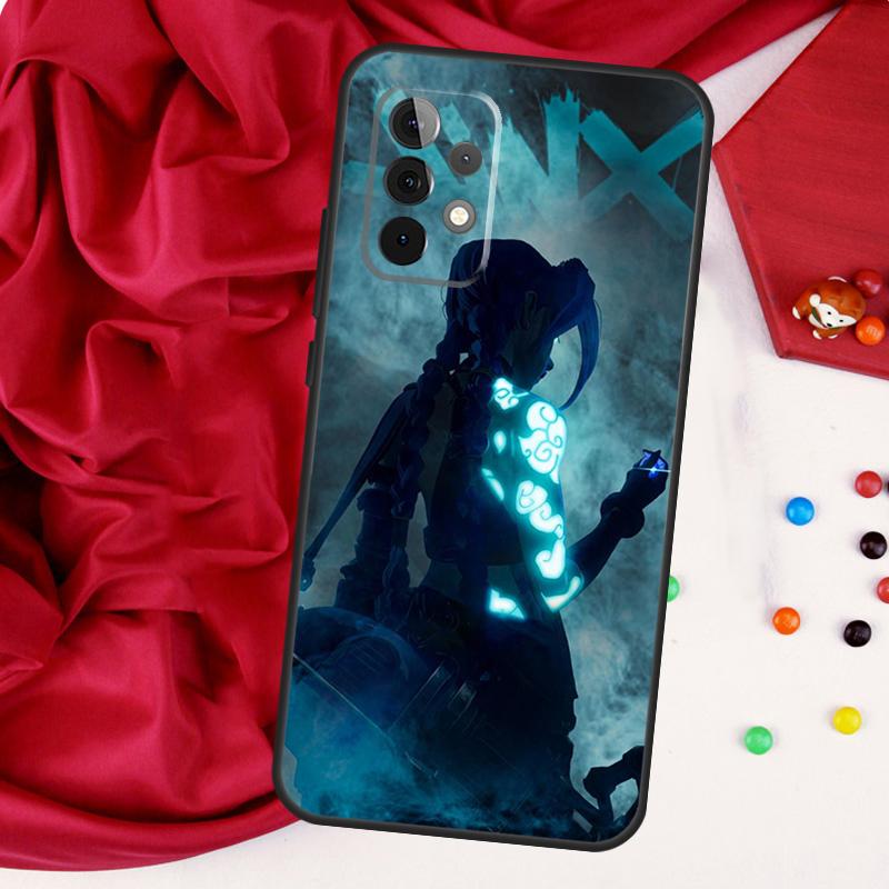 Чехол Jinx Arcane для Samsung Galaxy A26 A05 A06 A16 A54 A34 A14 A22 A32 A52 A55 A35 A15 A53 A13 A56 A36