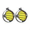 2 Pieces Fog Light Protector Cover Aluminum Alloy Motorcycle Lamp Guard Foglight Shield