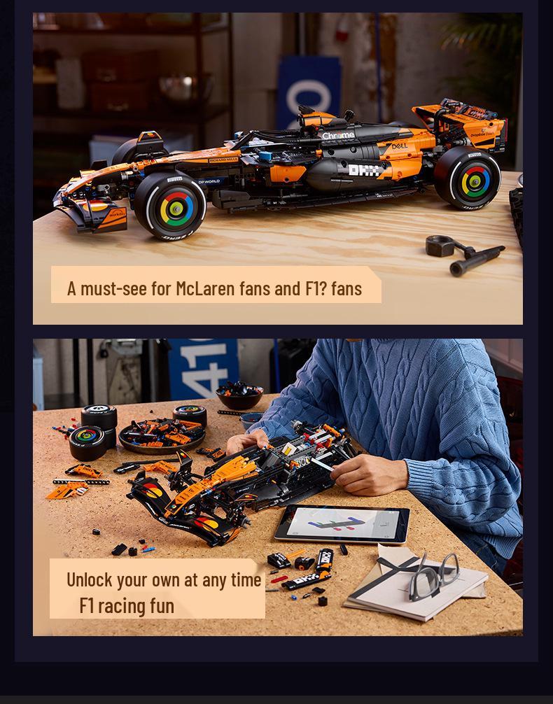 Конструктор LEGO Technic Гоночный автомобиль McLaren F1 MCL38 42228
