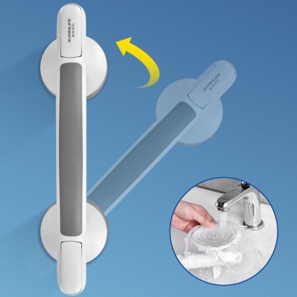Non-slip Shower Handle Armrest Grab Bars White Barrier-free Handrail Bathroom