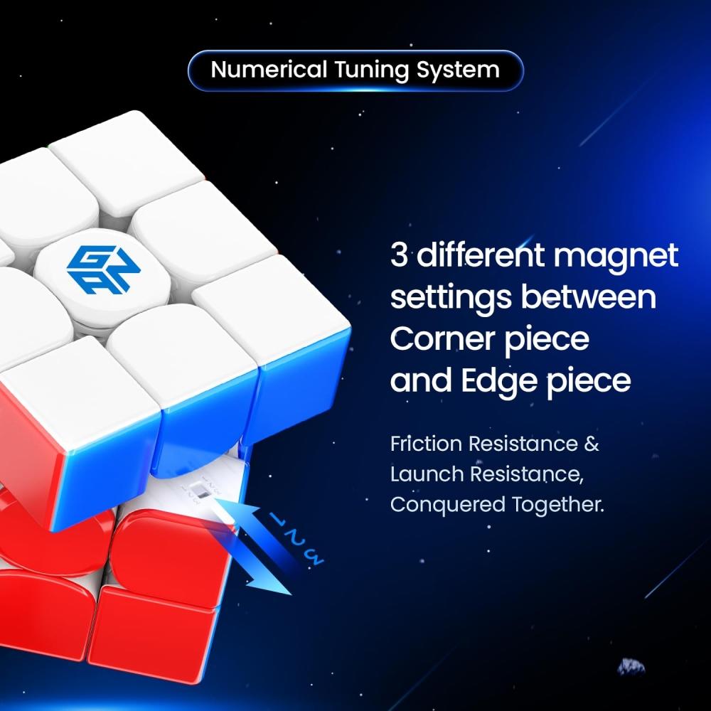 GAN 14 Maglev Pro UV, официальный соревновательный магнитный куб - высокопроизводительный магнитный куб-пистолет 3x3 без наклеек, легко поворачиваемый магический куб (2022, Флагман)
