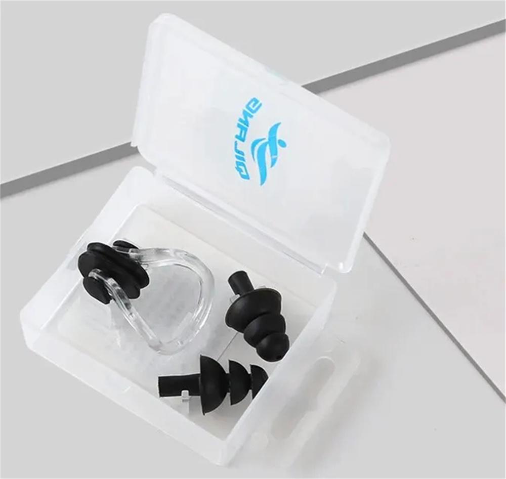 Мягкий силиконовый водонепроницаемый зажим для носа для плавания, беруши, индивидуальный защитный комплект, аксессуары для дайвинга, серфинга и плавания